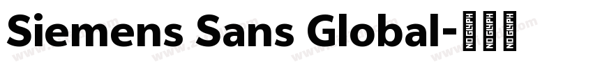 Siemens Sans Global字体转换